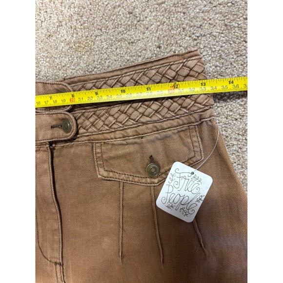 Free People Womens Tan Cargo A Line Mini Skirt Size 0 - Picture 6 of 8